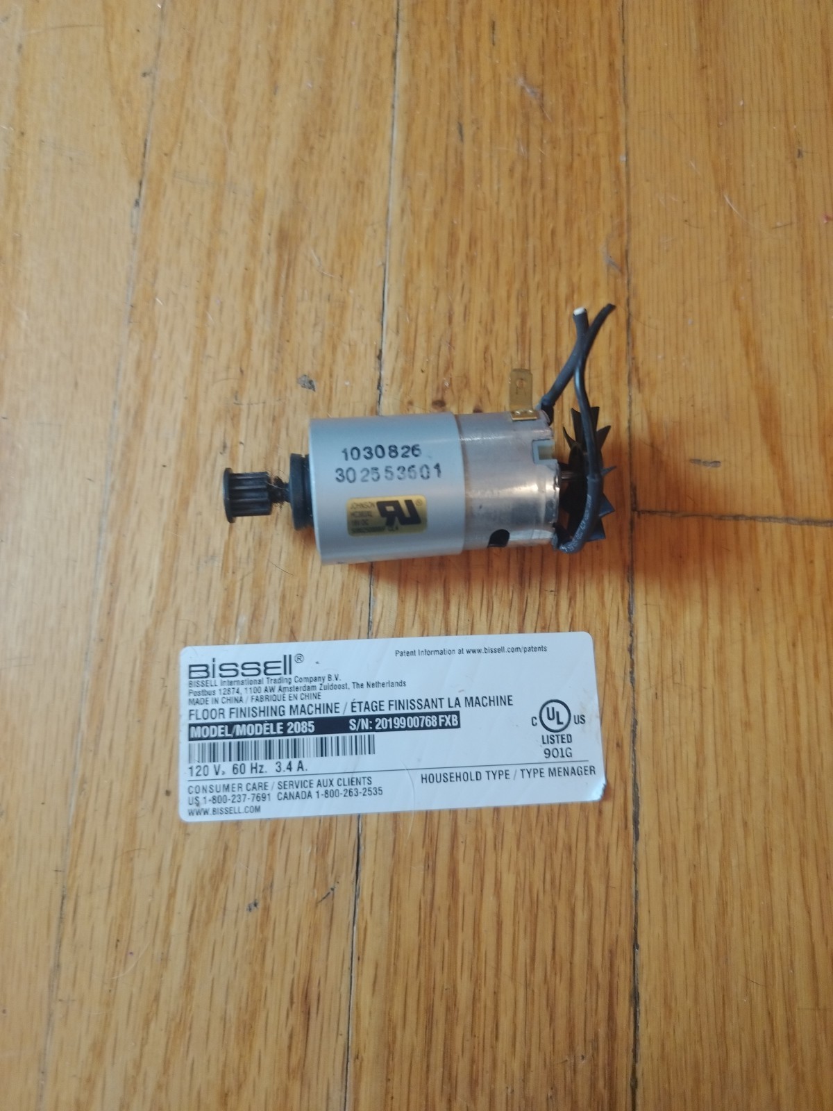 Bissell Turboclean Powerbrush Pet 2089 2085 Brushroll Motor Assembly OEM