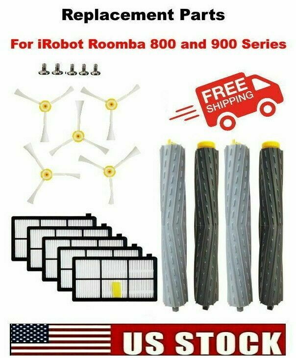 For iRobot Roomba Replacement Parts Side, Roller Brushes Filters 870 871 880 985