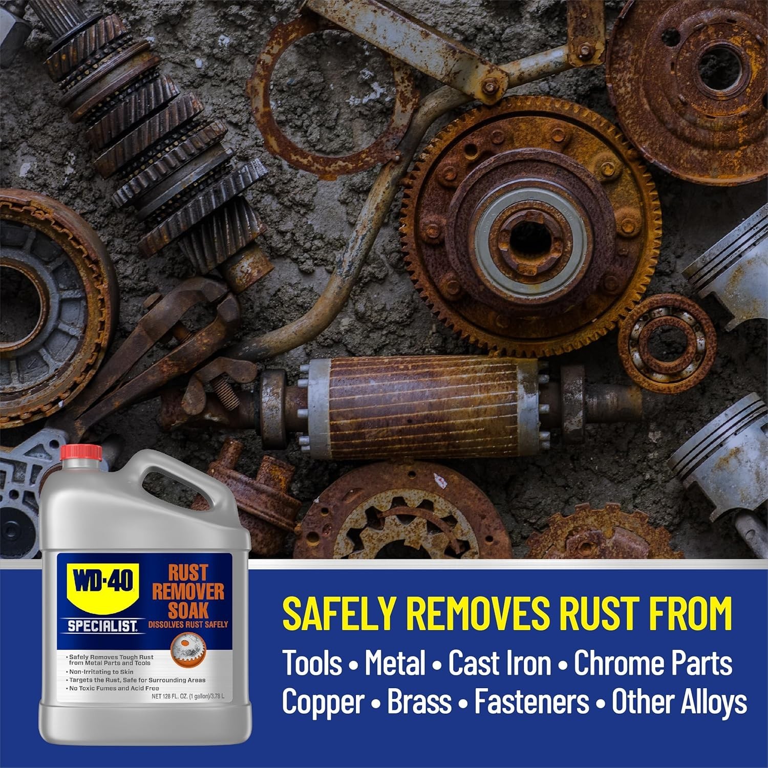 1 Gallon Biodegradable Rust Remover Soak – Non-Toxic and Effective Solution
