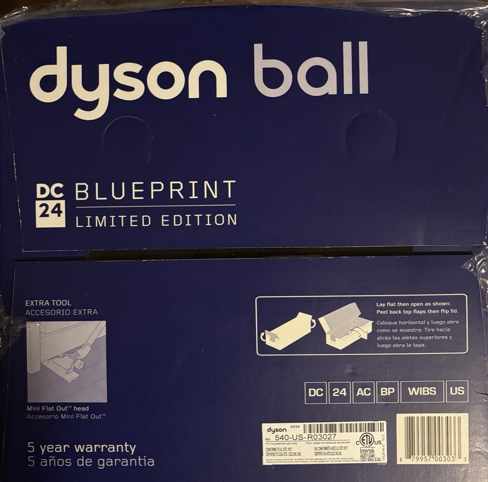 Dyson Ball Blueprint / Limited Edition Upright Vacuum Cleaner NEW Factory Sealed