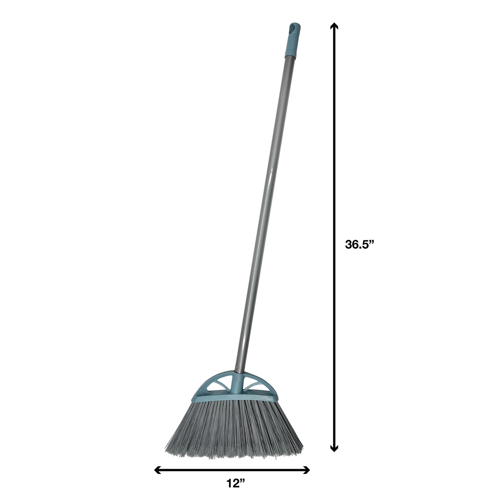 Lobby Broom and Dustpan Set, 2.75″ x 11.81″ x 41″, Blue