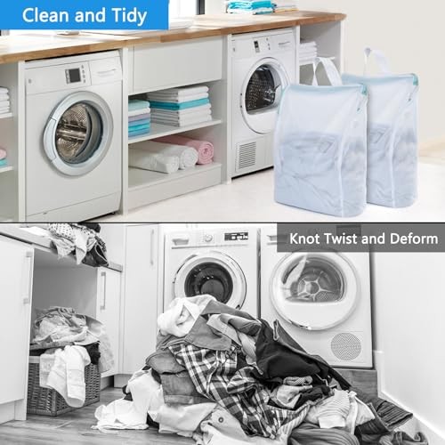 12×16 Inch Mesh Laundry Bag 2 Pack Small Lingerie Bags with 12 x 16 inch