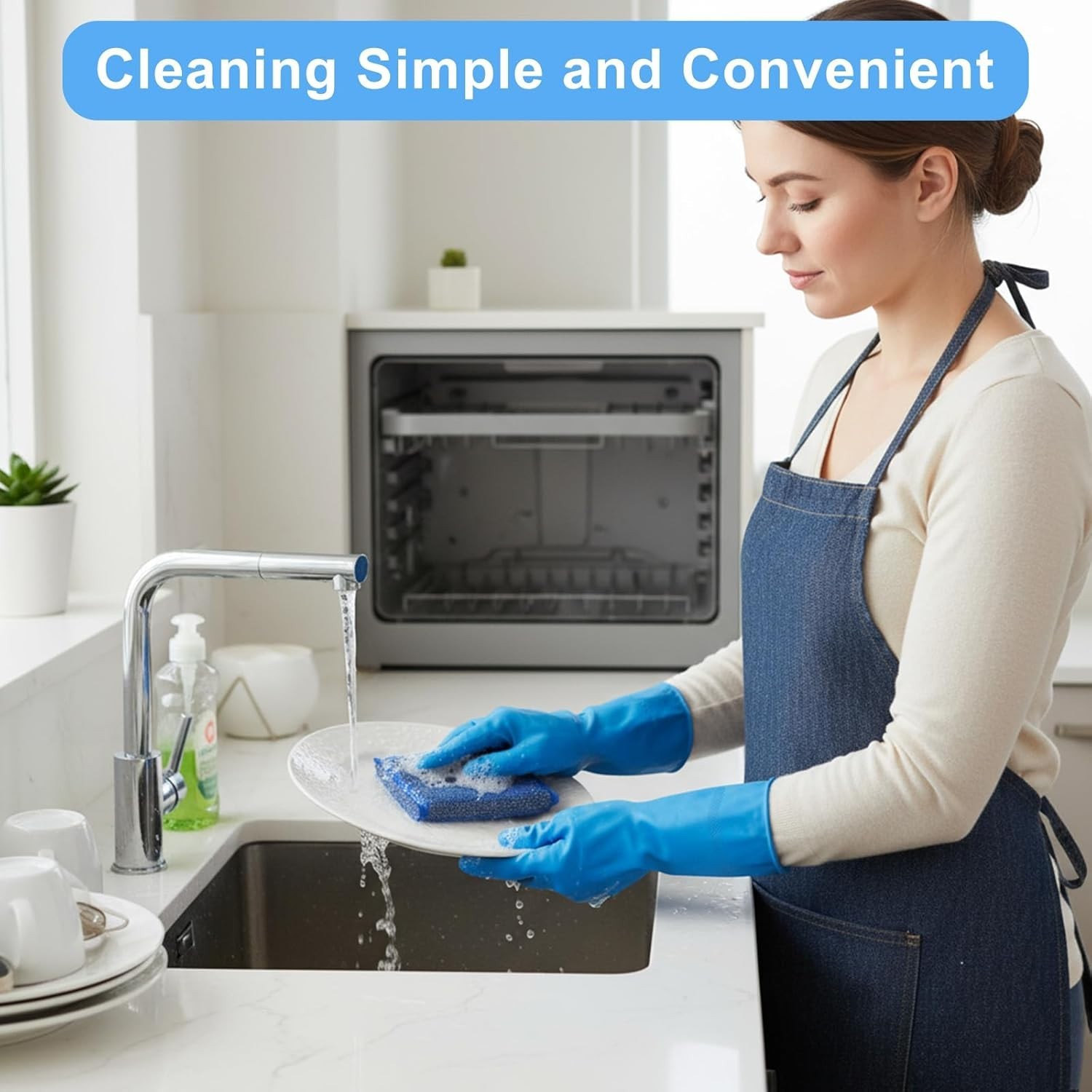 NiceGo Dish Wash Sponge, Multi-Use Heavy Duty Scrub for Dishwashing 12 Units