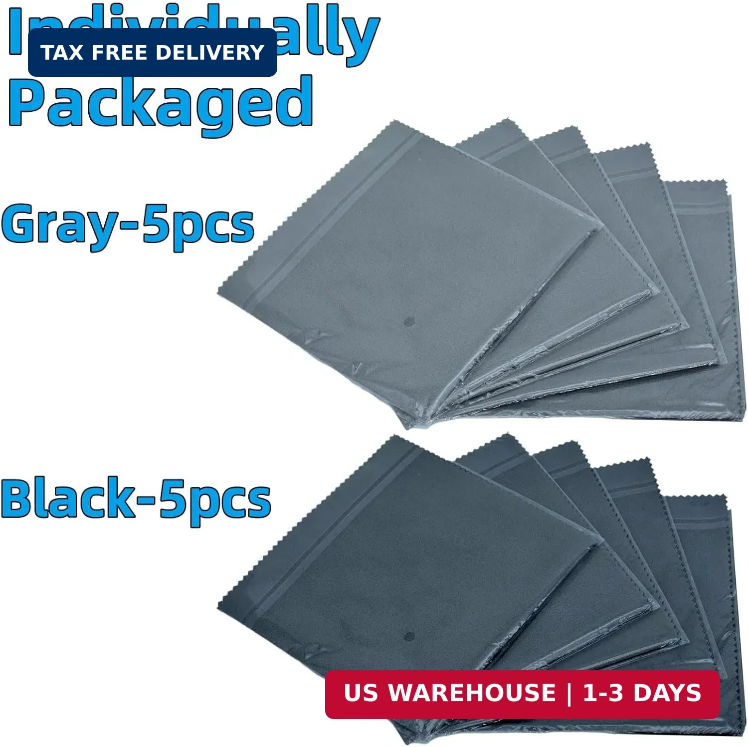 10 Pack Microfiber Gun Cleaning Cloth, 12″x12″ Lint Free Gun Cleaning Rags, Reus
