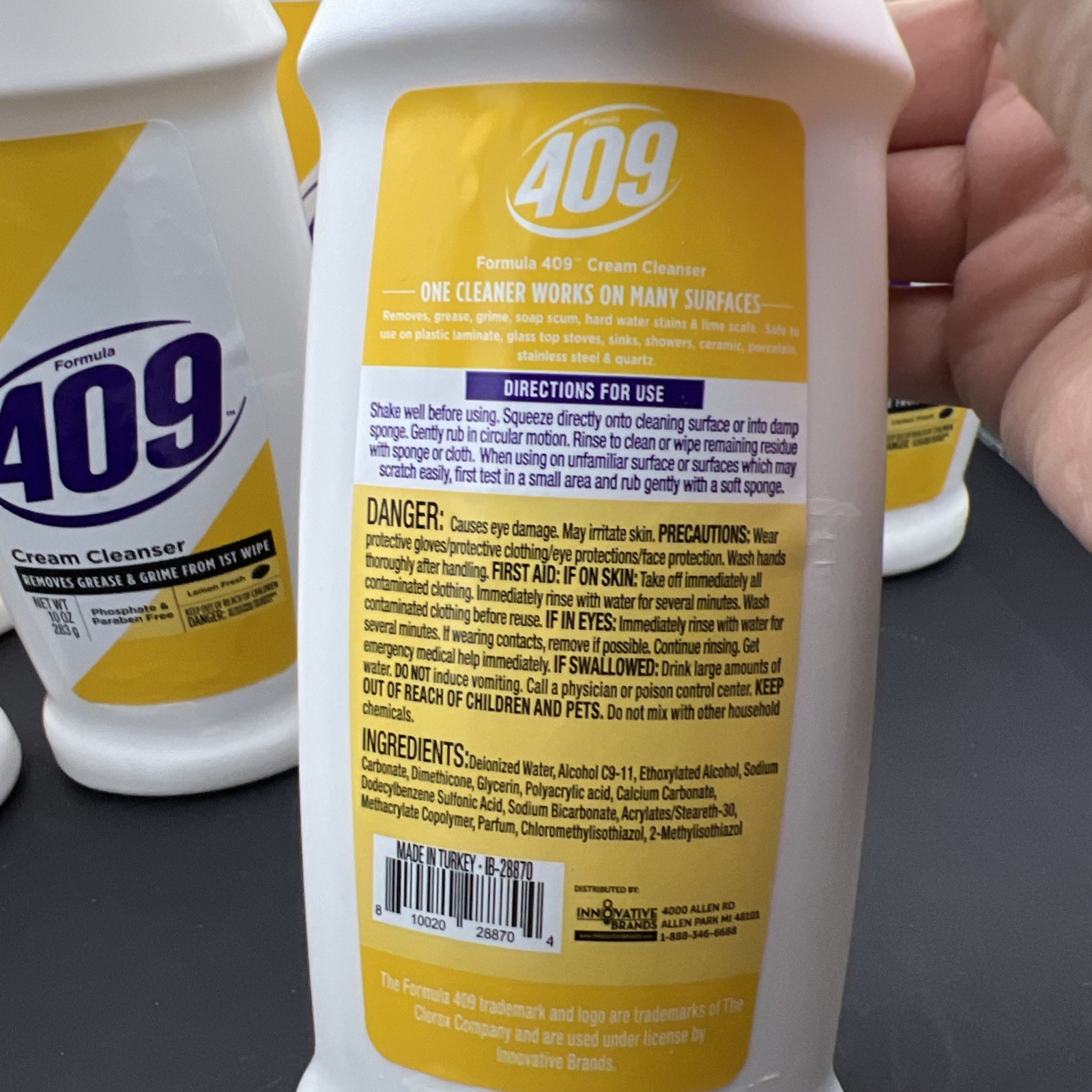 8 Formula 409 Cream Cleanser Removes Greese & Grime with LEMON FRESH 10 oz Each