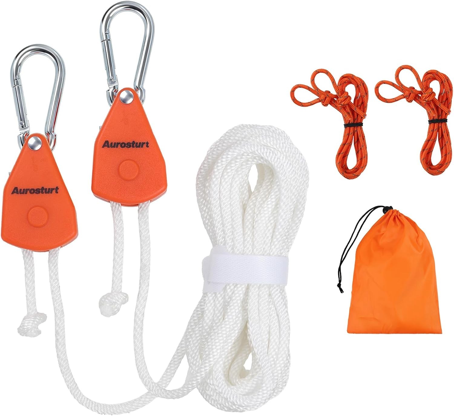19FT Retractable Clothesline Outdoor with Ratchet Pulley | Portable Travel