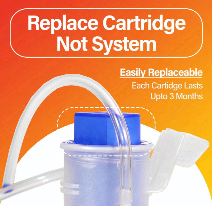 Self Cleaning Toilet Cartridge 1.65 oz, Lasts 3-5 Months, 6 Pack for Toilet Bowl