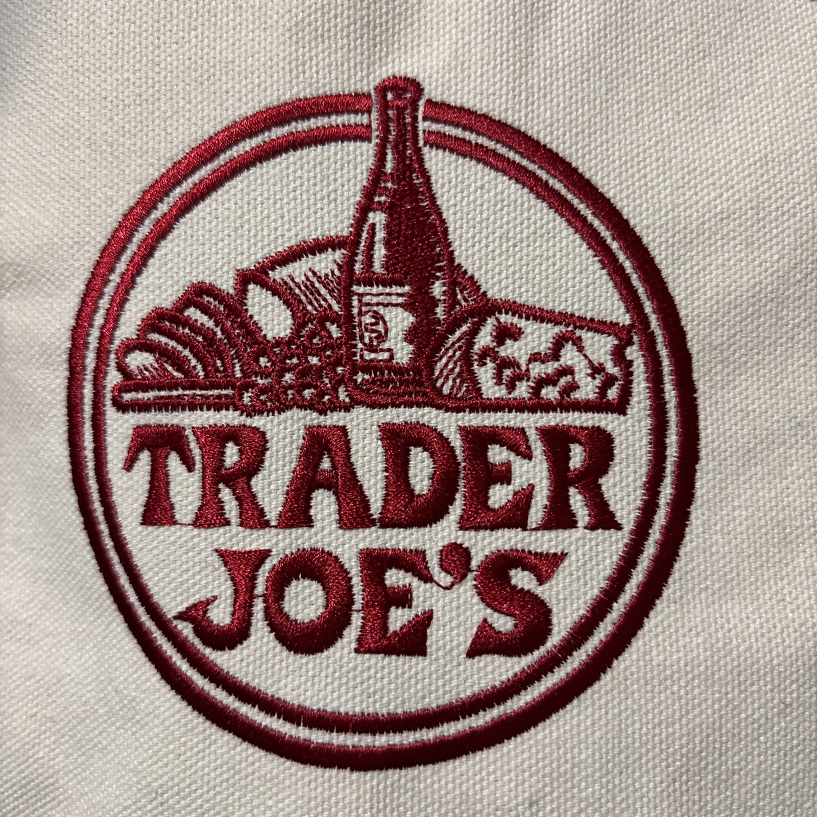 Trader Joe’s Classic Large Canvas Navy Blue Shoulder Strap Shopping Tote *New*