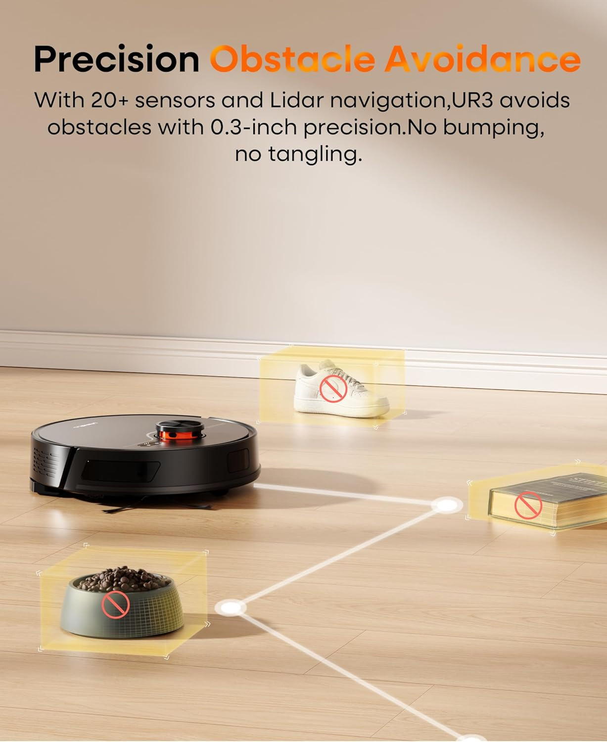Self-Emptying Robot Vacuum & Mop, 7000Pa, Lidar, App/Alexa Control