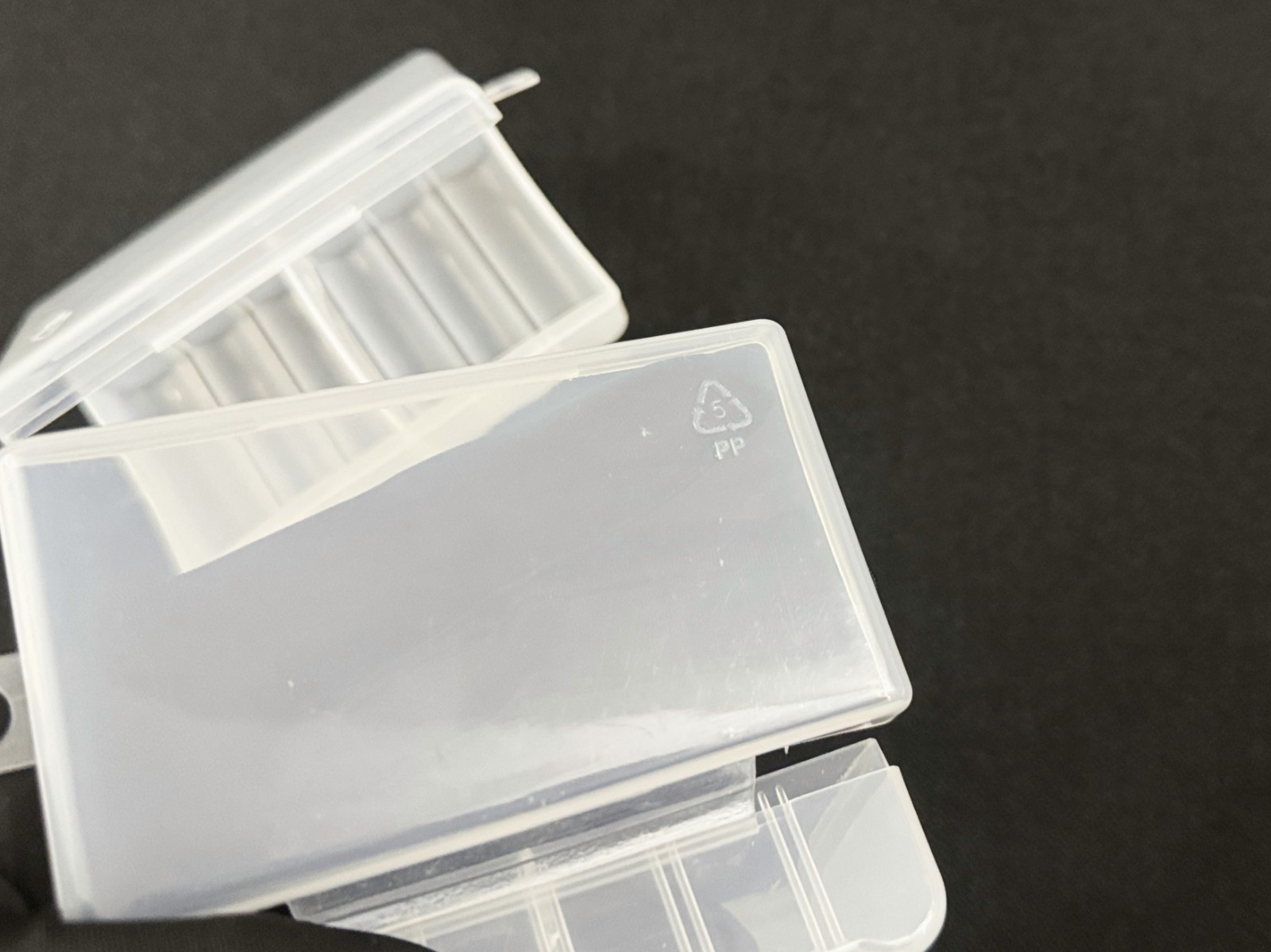Double AA Battery Storage Box Case Holder in Clearview Color 12 Slot, 2QTY Set