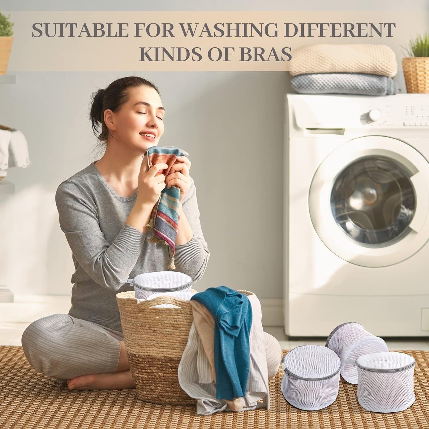 1/2/3 PACK Laundry Mesh Bags Bra Wash Bag for Lingerie, Underwear, Delicates USA