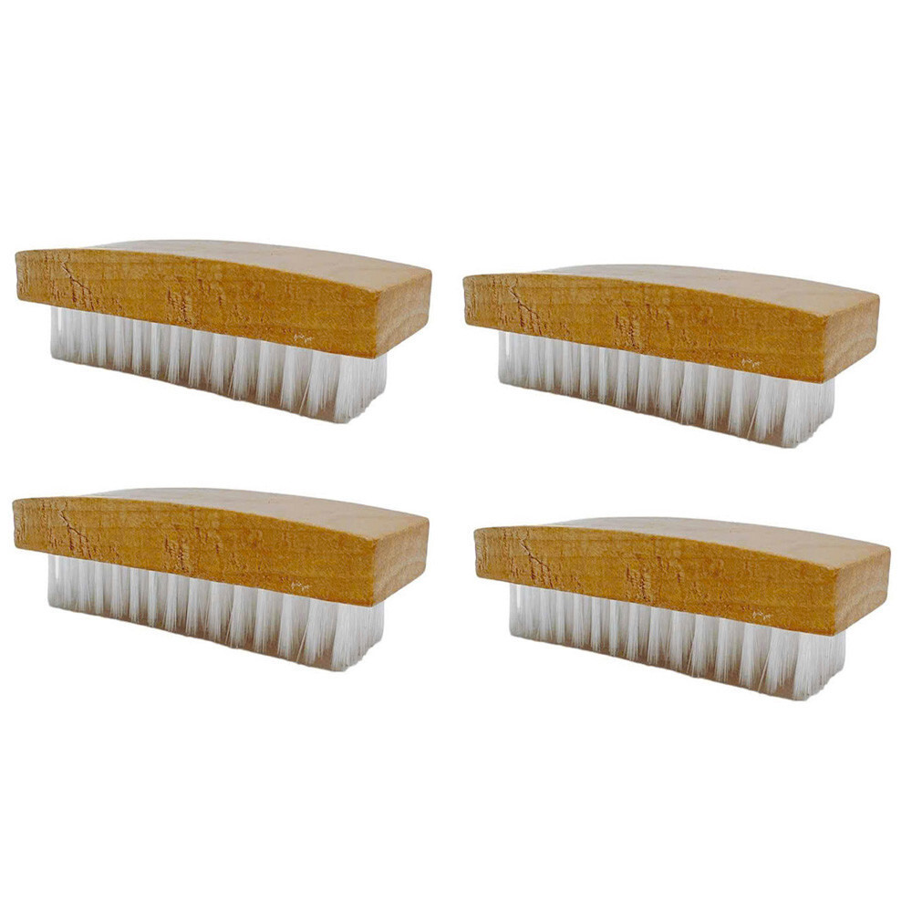 4 Pcs 4-1/8” x 1-3/4” Nylon Bristle Hand Scrub Block Brush Cleaning Brush