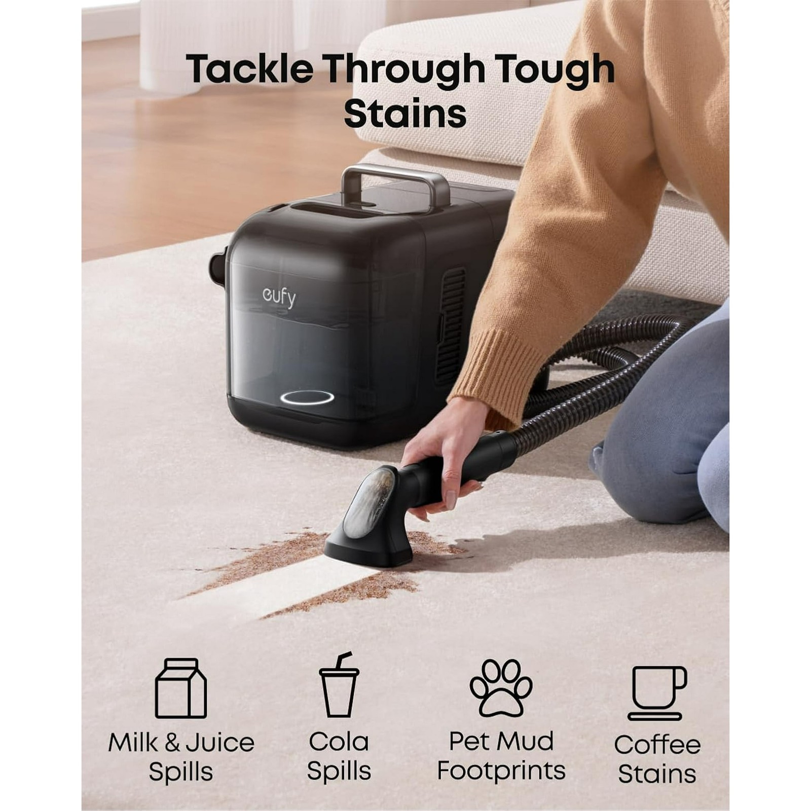 eufy Robot Vacuum and Mop Combo E28, 20,000 Pa Suction- Certified Refurbished