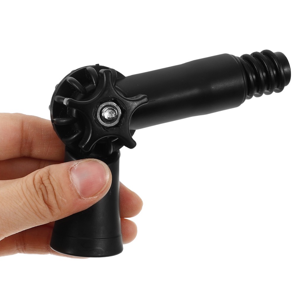 Reusable Plastic Angle Adapter for Extension Pole Home Cleaning Tool Black