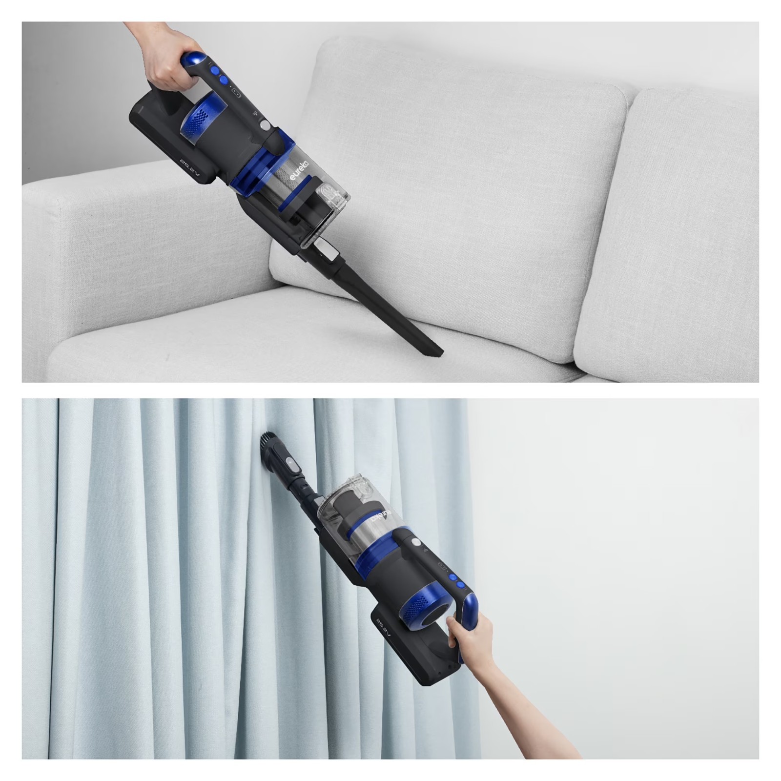 Cordless Stick Vacuum 5.3lb 40Min Runtime LED Headlights Lay Flat for Hard Floor