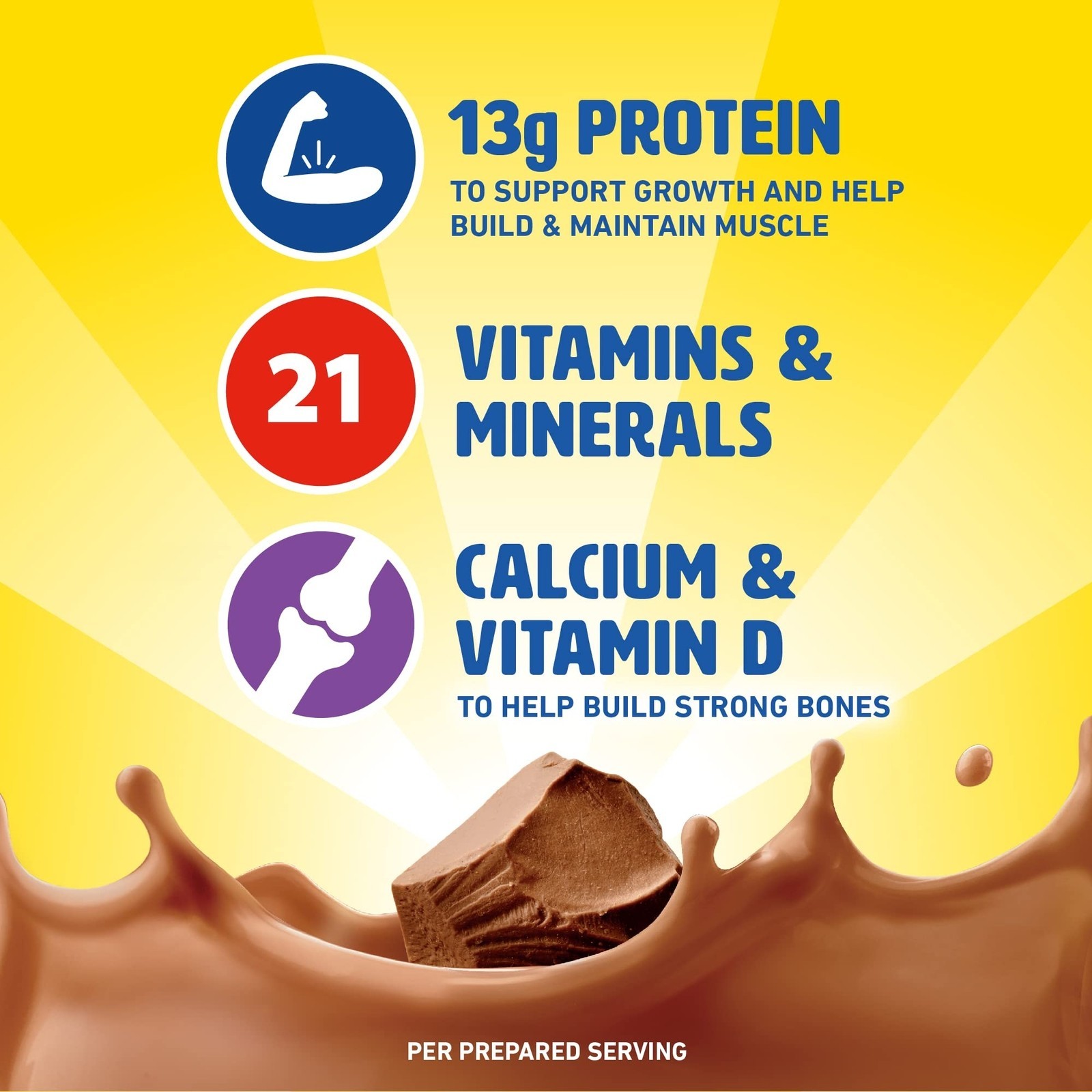 Powder Drink Mix Rich Milk Chocolate 22 Count Box of 1.26 Ounce Packets