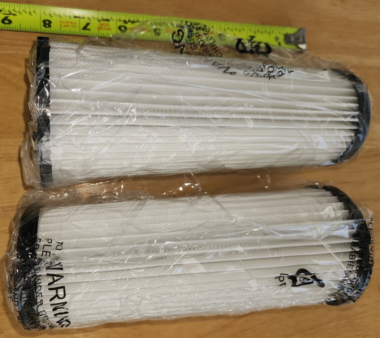 2 F1 HEPA Filters Dirt Devil Bagless Extra Featherlite Jaguar Scorpion & Vision