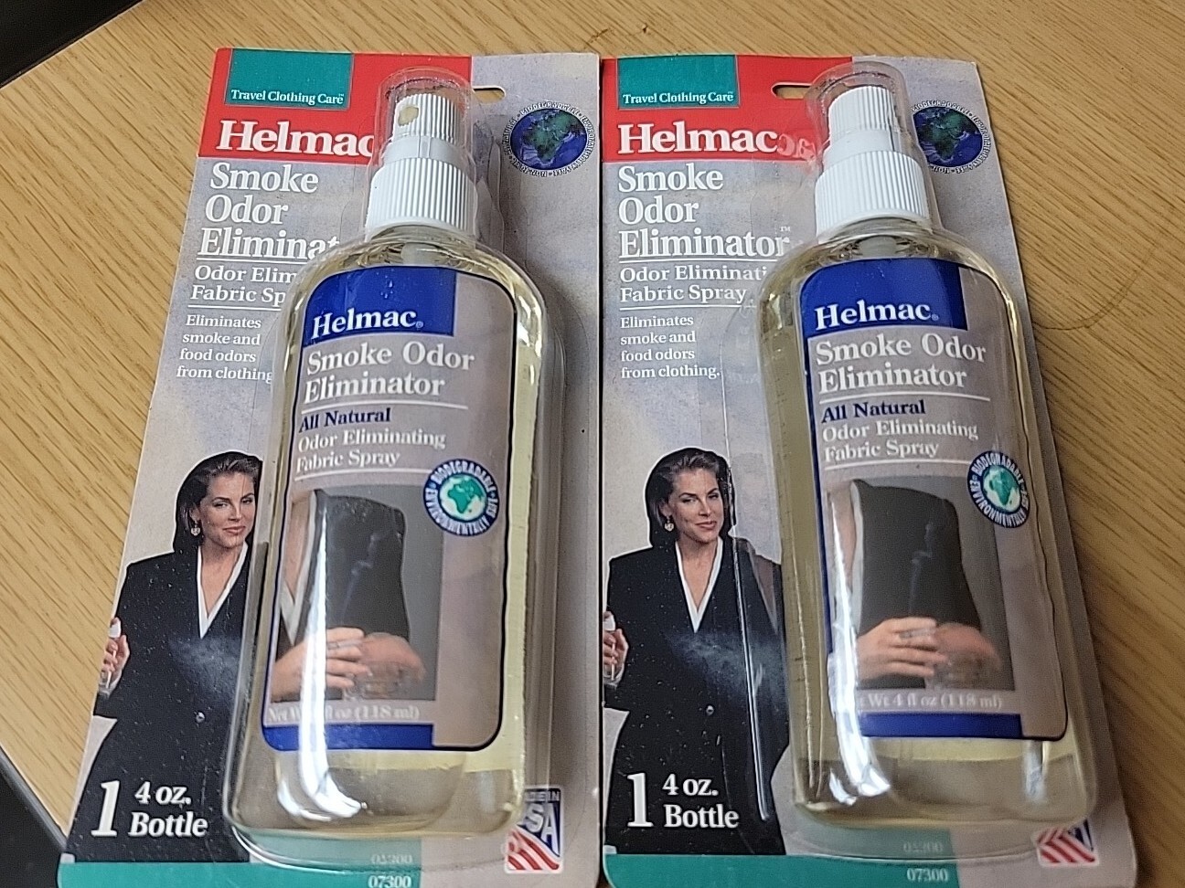 2ea Helmac Smoke Odor Eliminator 4oz Spray Bottle – Sealed – See Pictures!