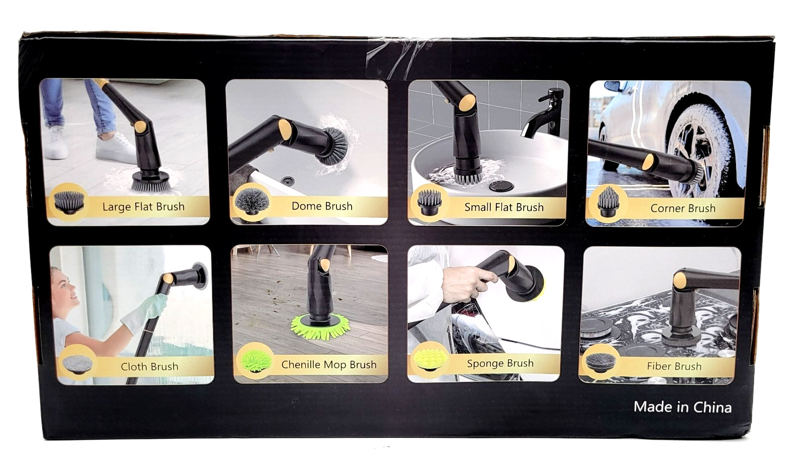 NewHuing Electric Spin Scrubber (8 In 1 Cleaning Brushes) With LED Display