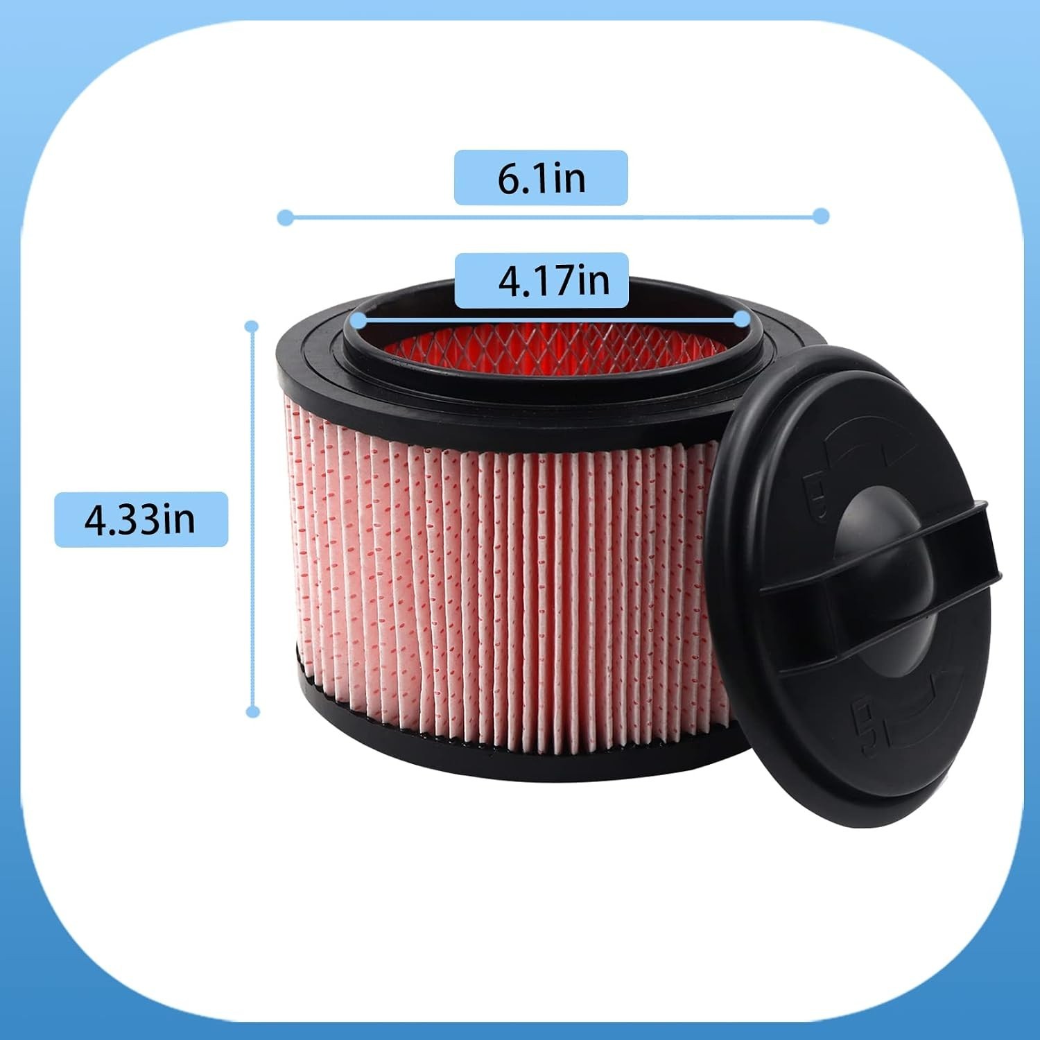 Fine Dust Cartridge Filter Compatible with Vacmaster VF408, Vacmaster VF410P, We