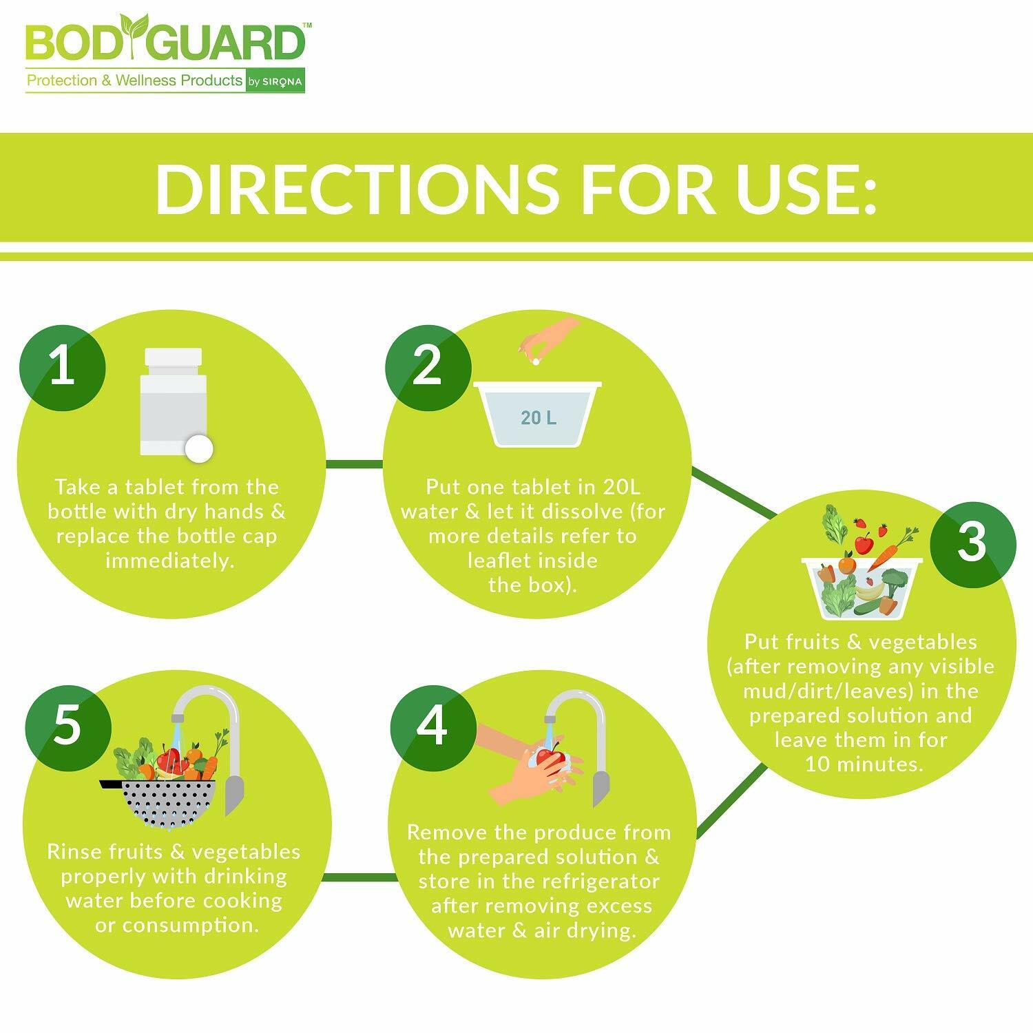 Bodyguard Fruits and Vegetables Tablets – 50 Tablets