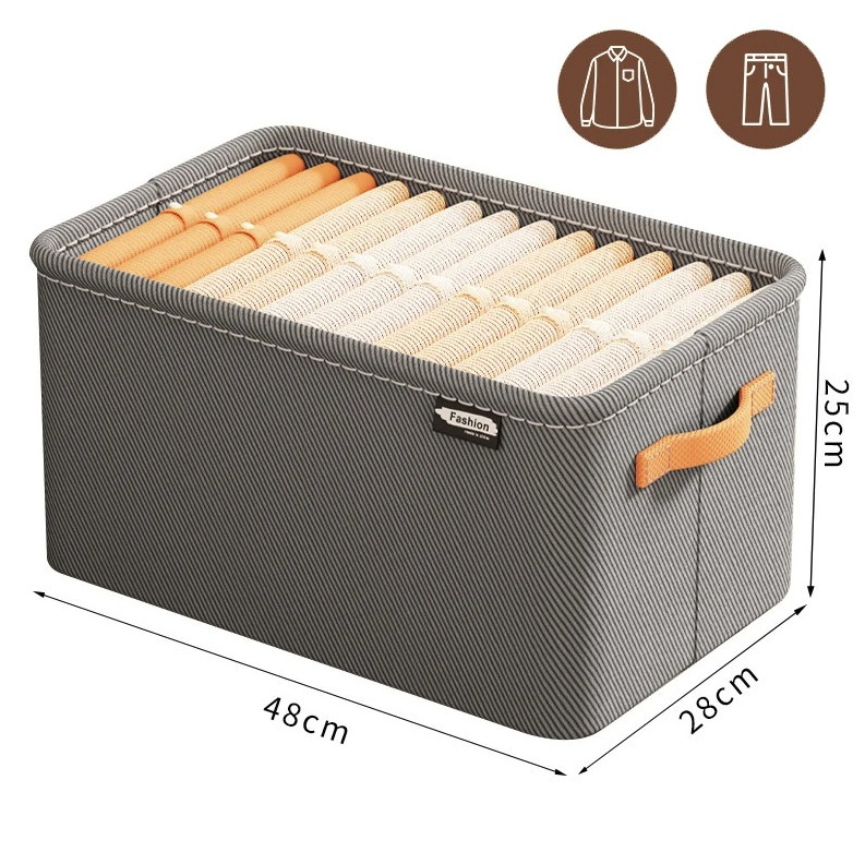 1pc Thick Clothes Organizer Box Pants Sweater Drawer Wardrobe Storage – NEW