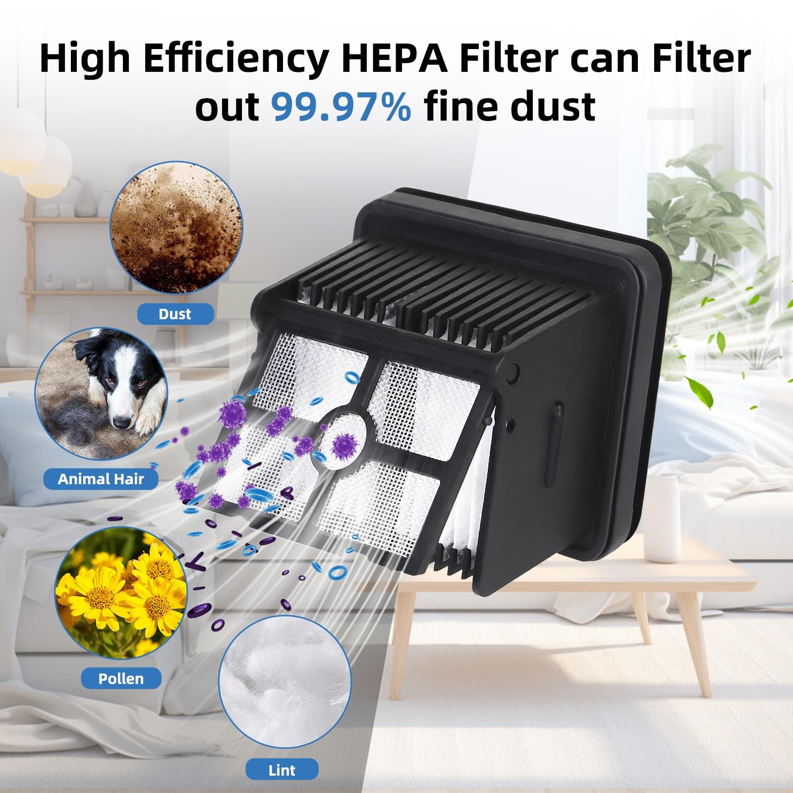 Replacement Brush Roller and Filter for Dreame H12 Pro FlexReach, Aero Pro, H…
