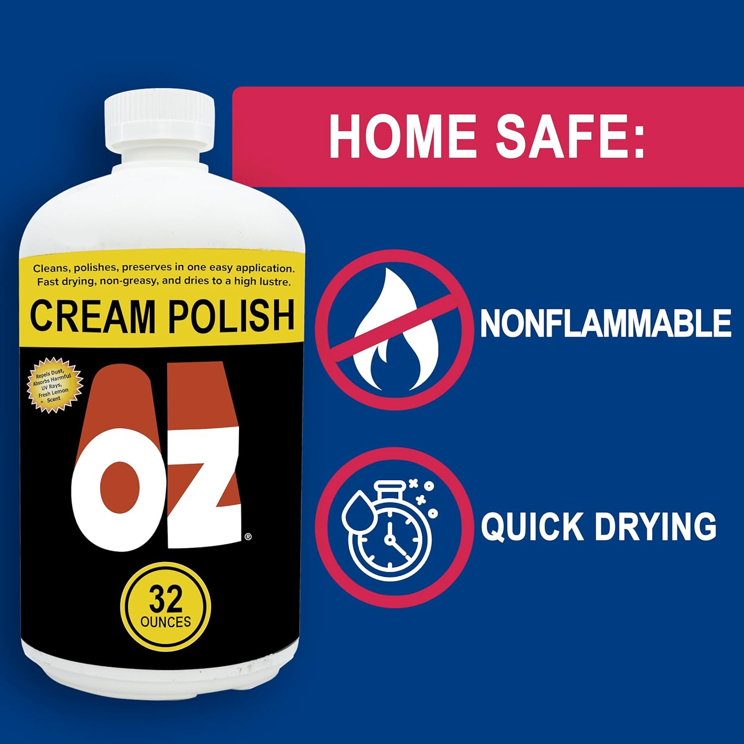 Mohawk Finishing Products OZ Cream Polish, M860-0006, 1 Quart