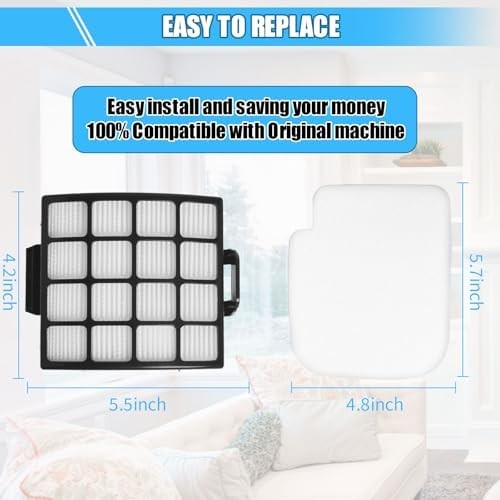 Replacement Shark AZ3002 Filters，For Shark Stratos Duoclean Powerfins Hairpro Po