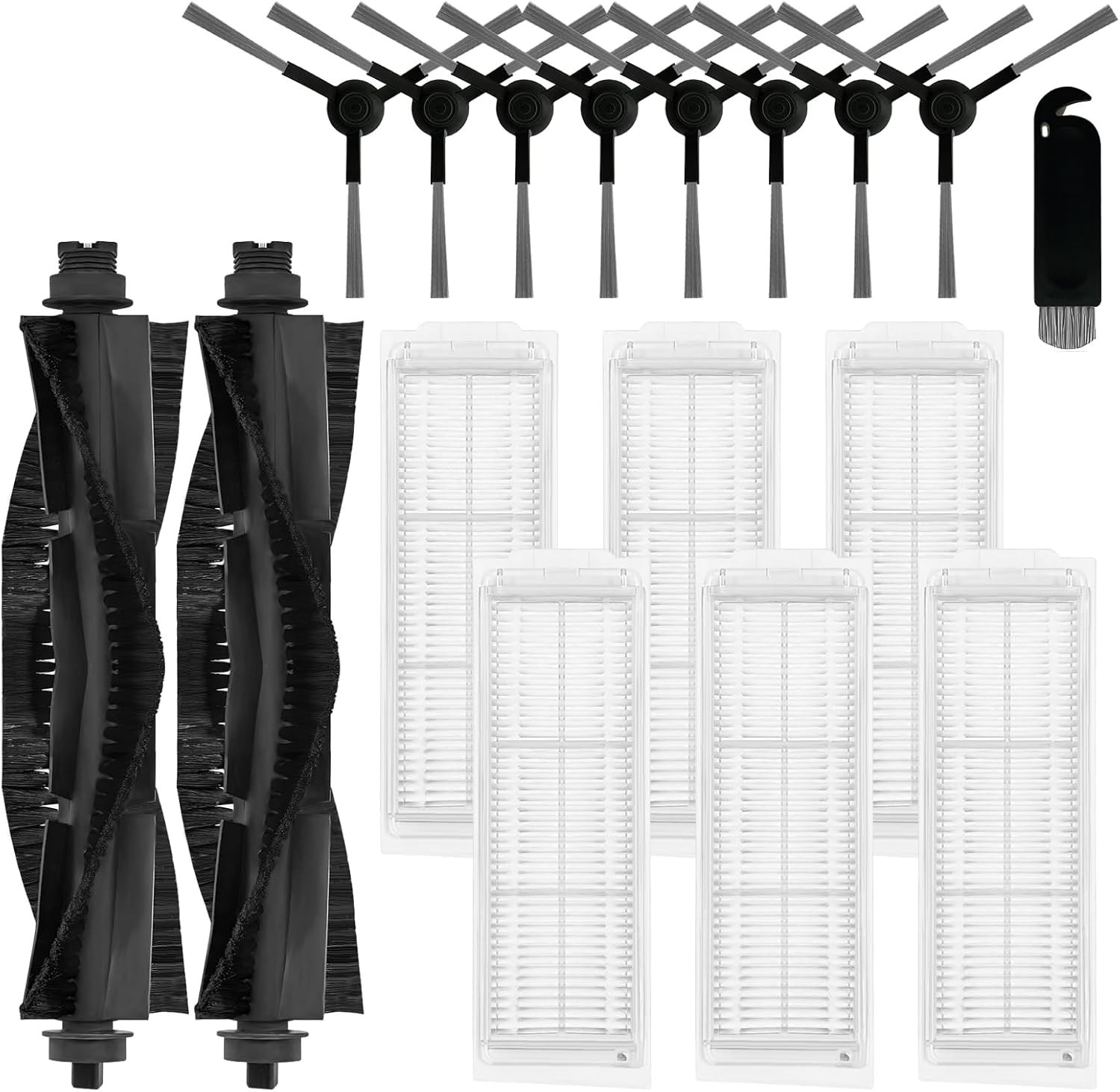 16-Piece WYZE WVCR200S Parts Kit – Main Brushes & HEPA Filters Included