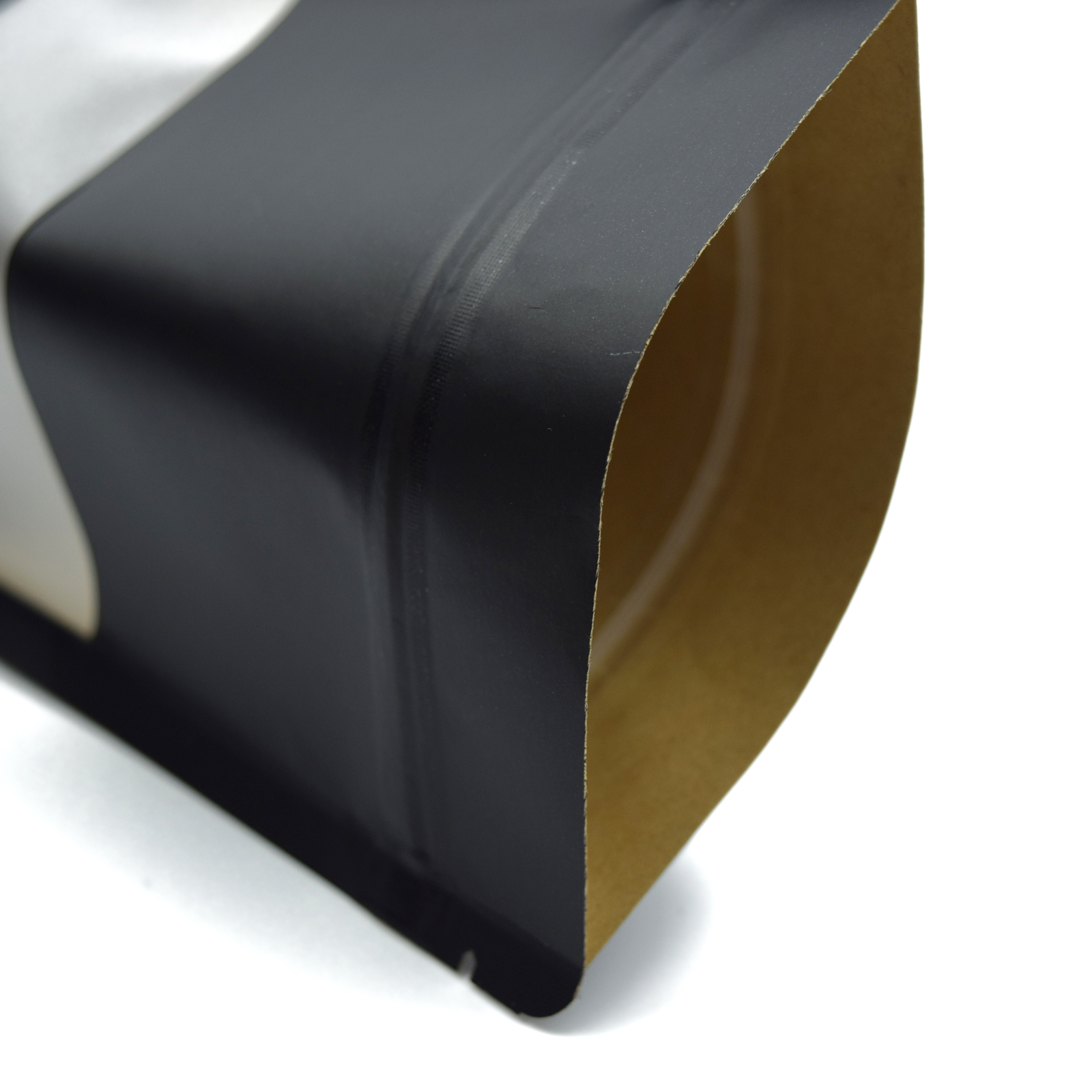 100 Kraft Paper Stand Up Pouches Plastic Window, Zipper Seal Party Favor Bags