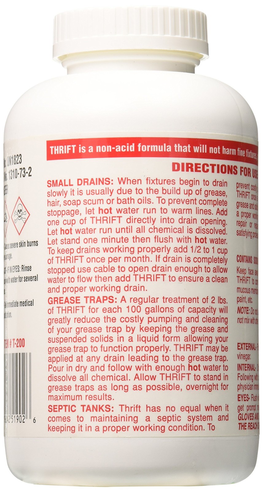 Marketing GIDDS-TY-0400879 Drain Cleaner 2 lb , White