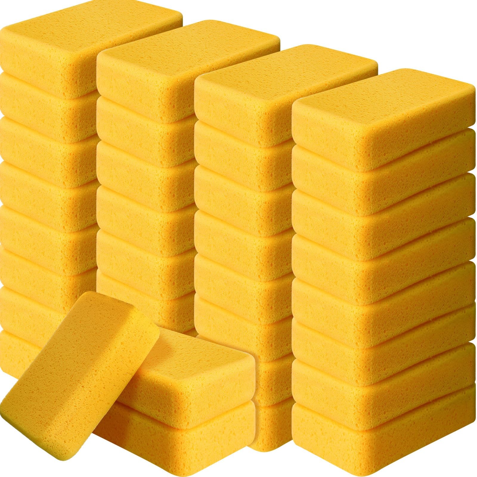 36 Pcs Large Sponges Bulk 7.5 x 5.5 x 1.9 Inch Grouting Car Wash Foam Cleanin…