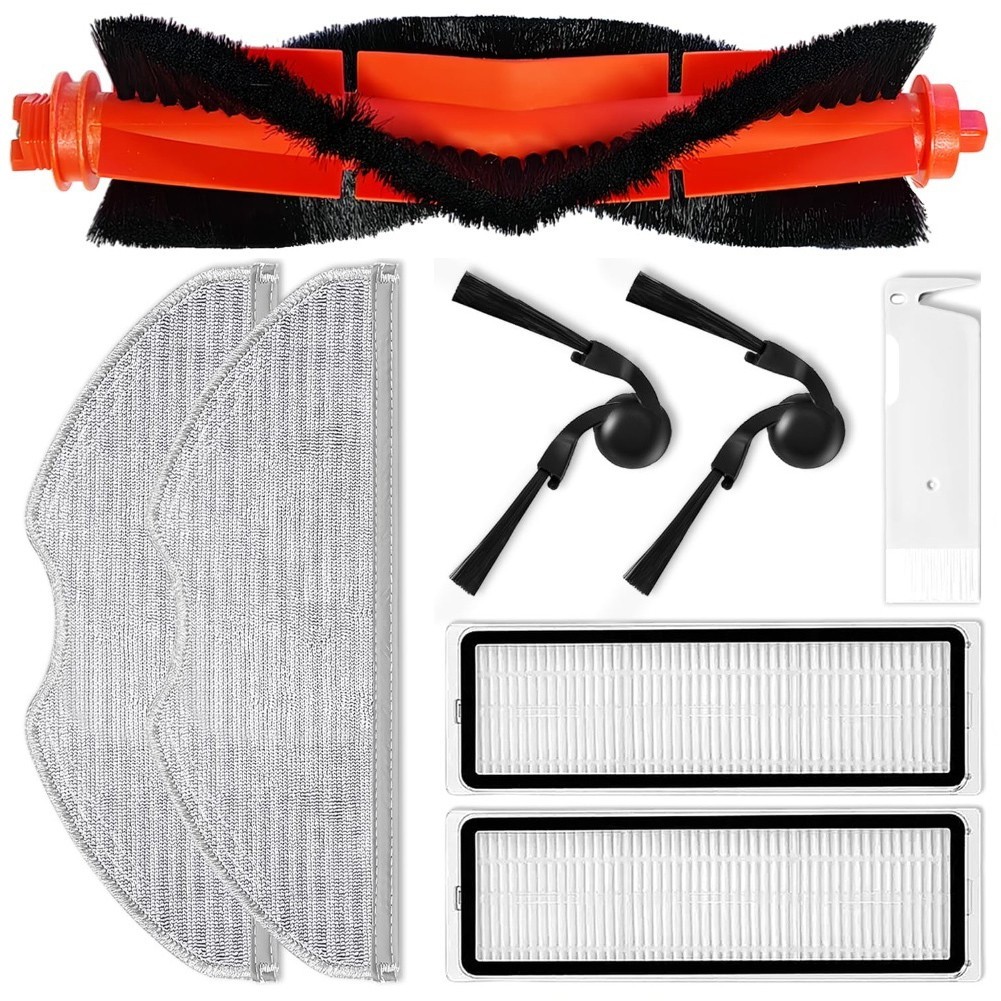 Main Brush Side Brush Filter and Mop Cloth for Xiaomi Robot Vacuum S40C E101