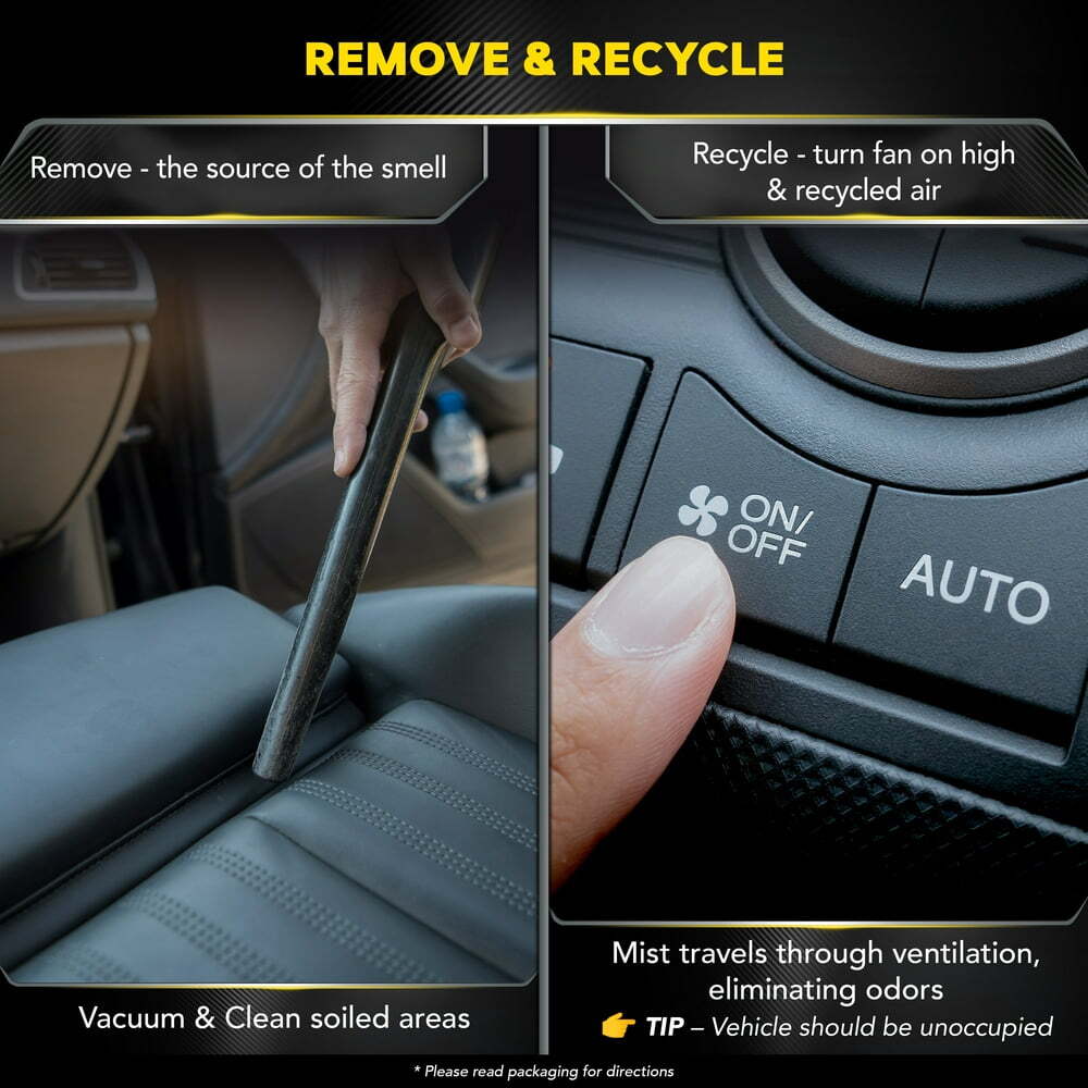 Meguiar’s Whole Car Air Re-Fresher Odor Eliminator Mist, New Car Scent, 2 fl oz.