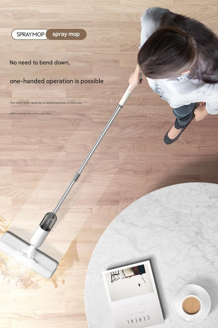 1/2Set Spray Mops for Floor Cleaning with 5 Washable Pads,Wet Dry Microfiber Mop