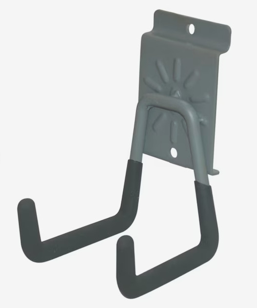 Project Source 3.15-in Gray and Black Steel Multipurpose Hook Lot of 6