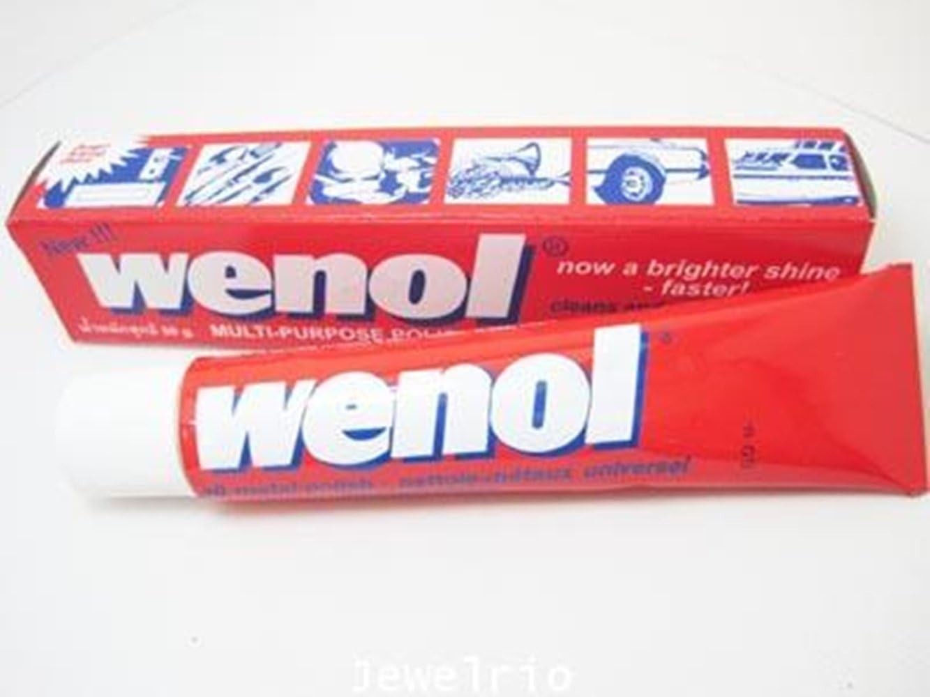 Wenol Metal Polishing Cream 50g Brass Copper Silver Gold Stainless Steel Chrome