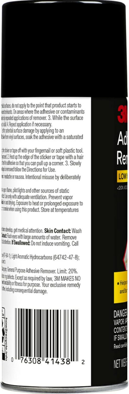 Adhesive Remover, 12 Oz., Quickly Remove Adhesive, Attachment Tape, Tar, Wax …