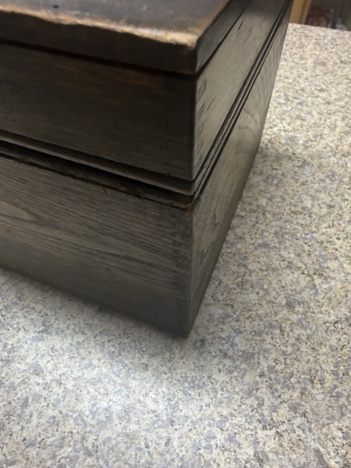 Handmade Lead Lined Wood Box Storage 9Lb 11.5×8.125×7.75”H W Lock No Key EUC