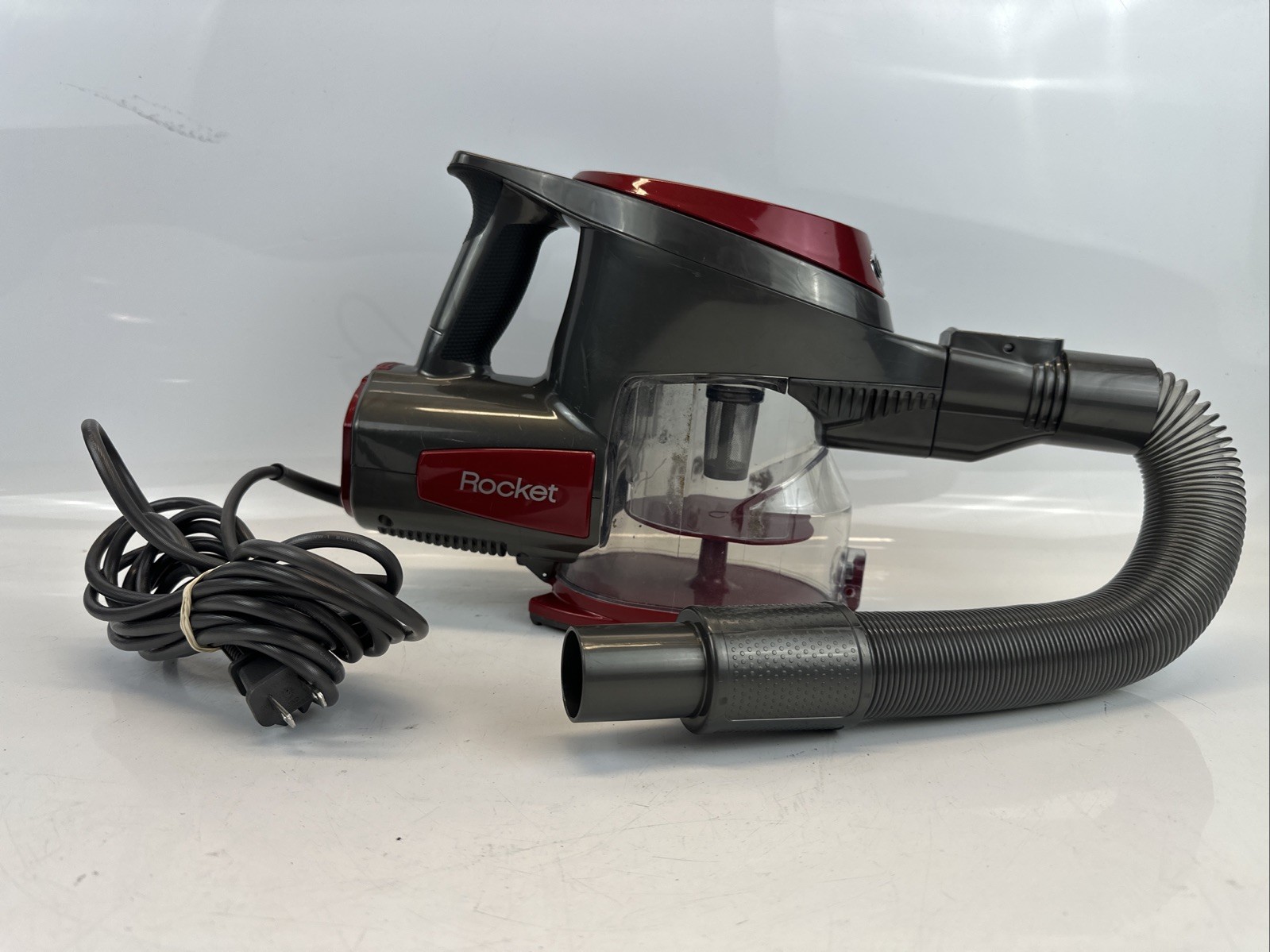 Shark QH296QRD Rocket Ultra-Light Handheld Vacuum Car Detail Kit 15FT Cord Red