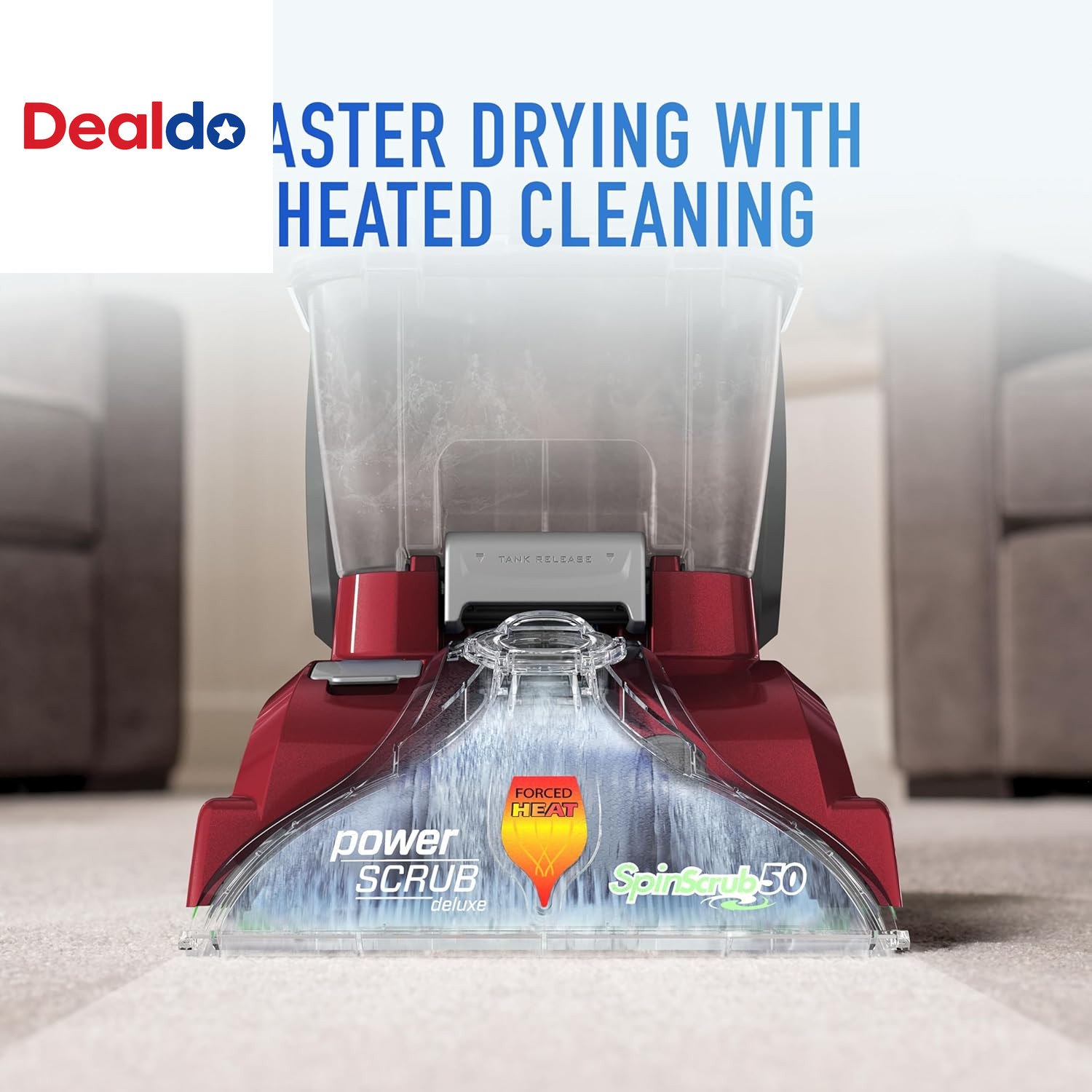 Powerscrub Deluxe Carpet Cleaner Machine for Carpet and Upholstery, Deep Cleanin