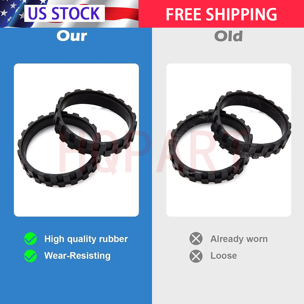 4x Robot Tires For Irobot Roomba Wheels Series 5/6/7/8/9/I7 S9 Anti Slip USA