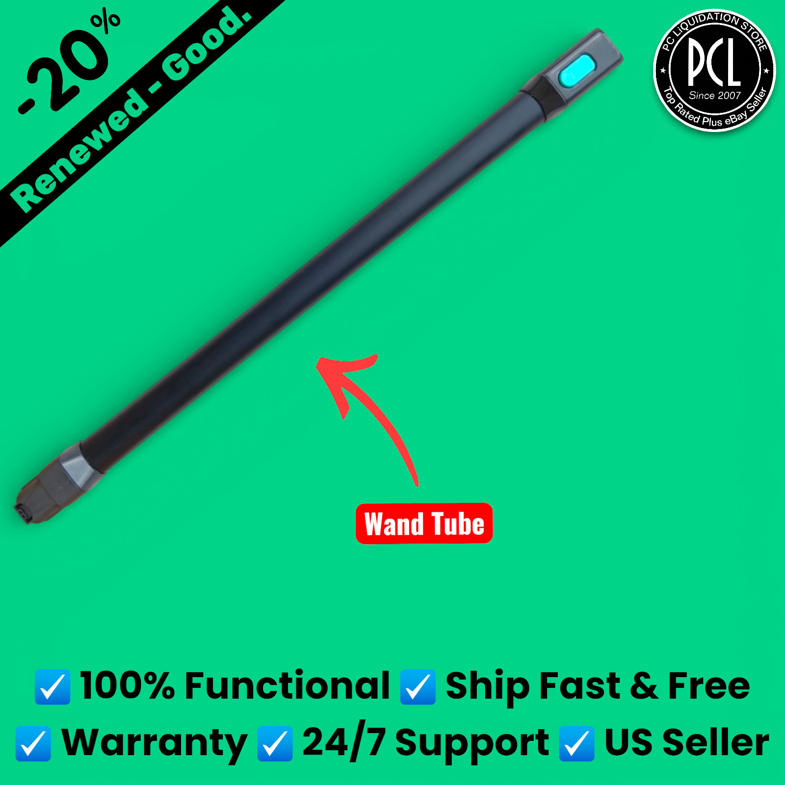 ✅ OEM Replacement【Wand Tube Long】WYZE Cordless Stick Vacuum WCLVAC-S WCLVAC ✅