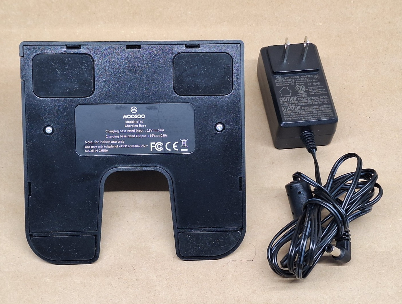 MOOSOO RT50 Robot Vacuum Cleaner Dock Charger Replacement