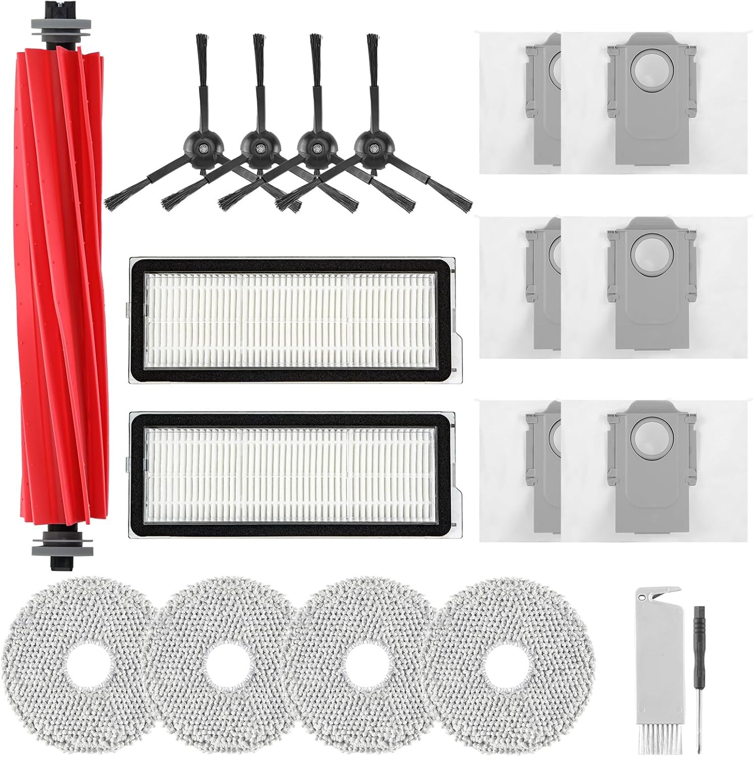 Accessories Kit for Roborock Qrevo S/Qevo Pro/Qrevo Plus | Robot Vacuum