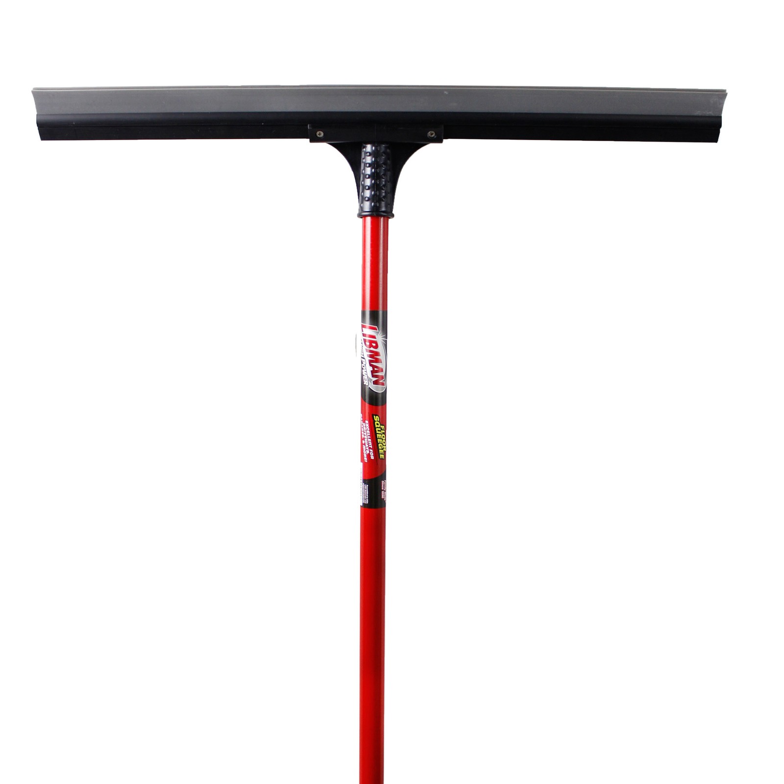 Libman 24in. Soft Rubber Floor Squeegee, 55in.L Handle, Model# 515