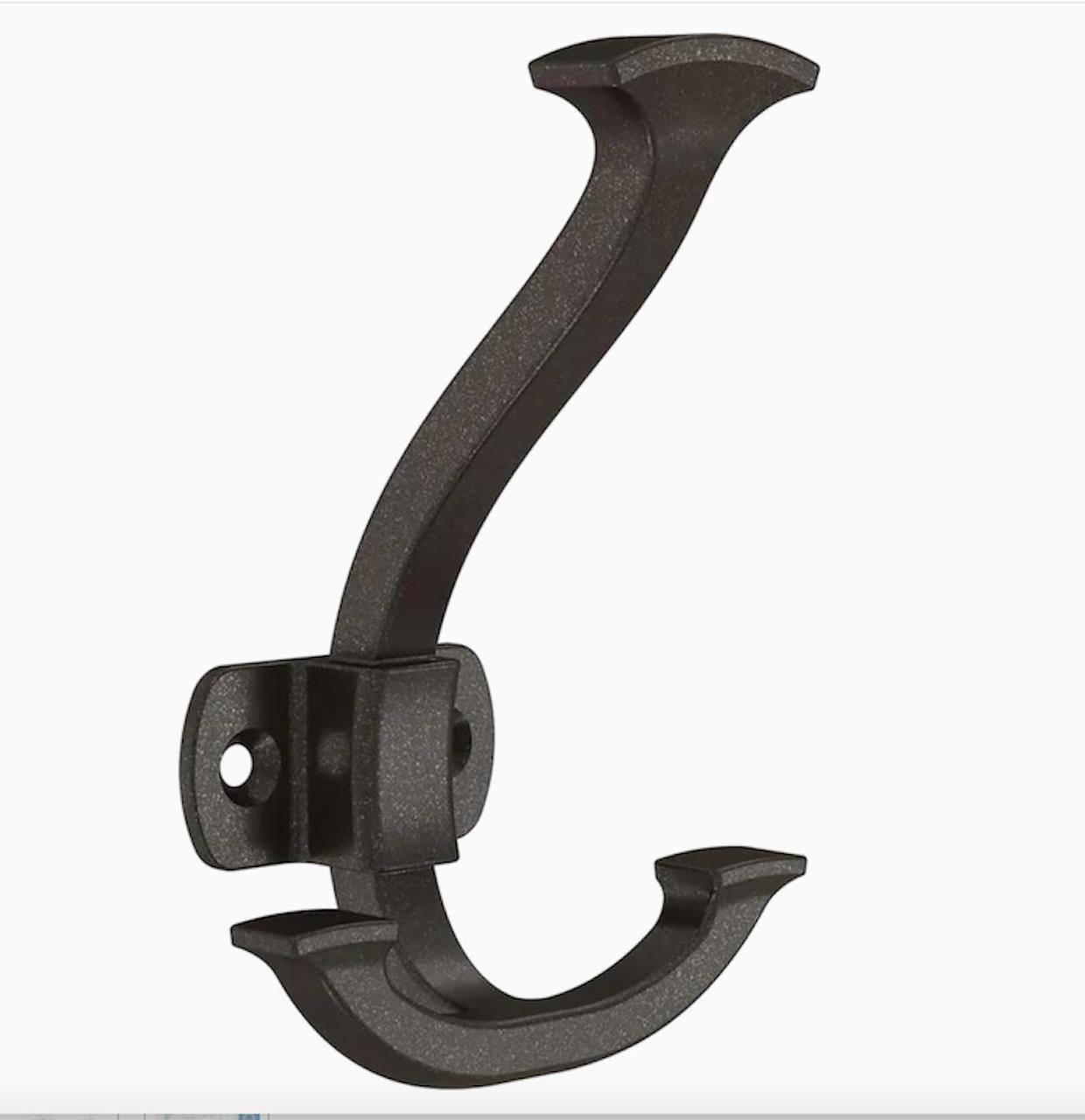 (5 Pack) 4-1/4 inch Casual Tri Hook Cocoa Bronze