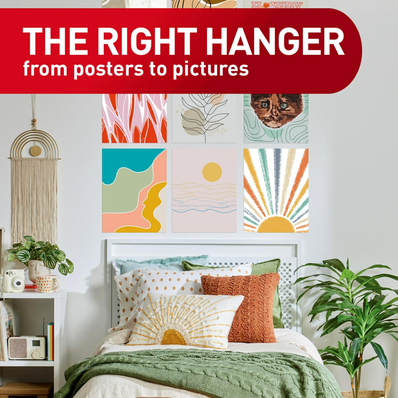 Poster Strips Value Pack, 60 Strips Damage-Free Poster Hangers, No Tools Requ…