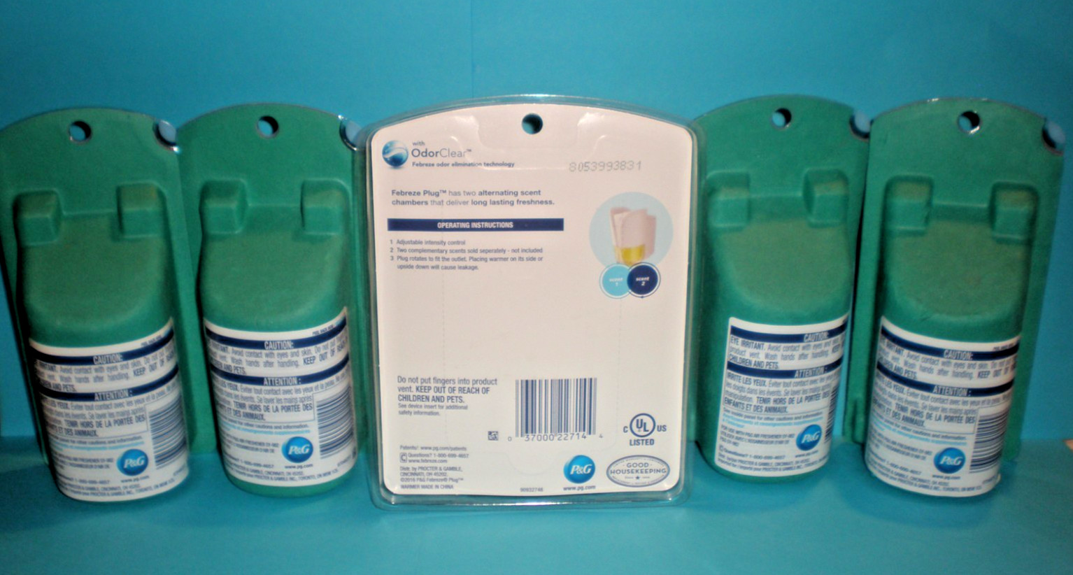 4 FEBREZE UNSTOPABLES dual Scented Oil Plug Refills FRESH & FLIRTY